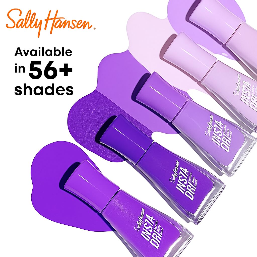 Sally Hansen Insta-Dri Nail Polish 66 The Queens Velvet swatch on nails