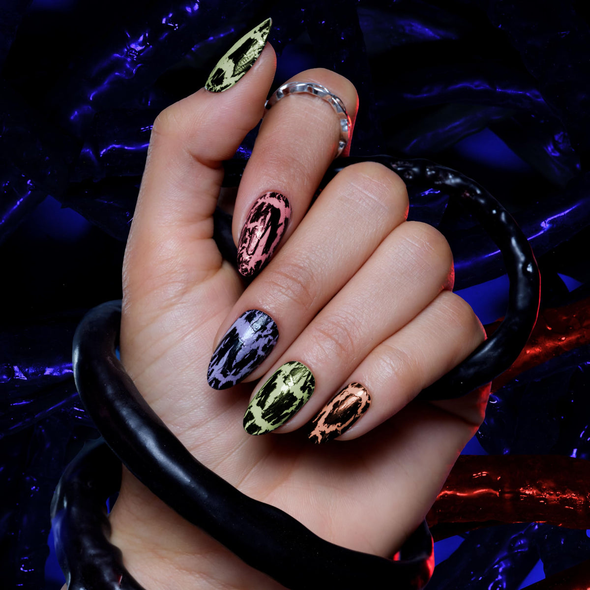 Sally Hansen Insta-Dri Nail Polish Between Worlds on nails