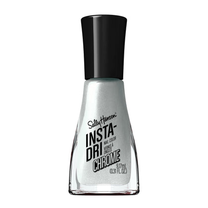 Sally Hansen Insta-Dri Nail Polish Chrome Top Coat Polar Platinum front view