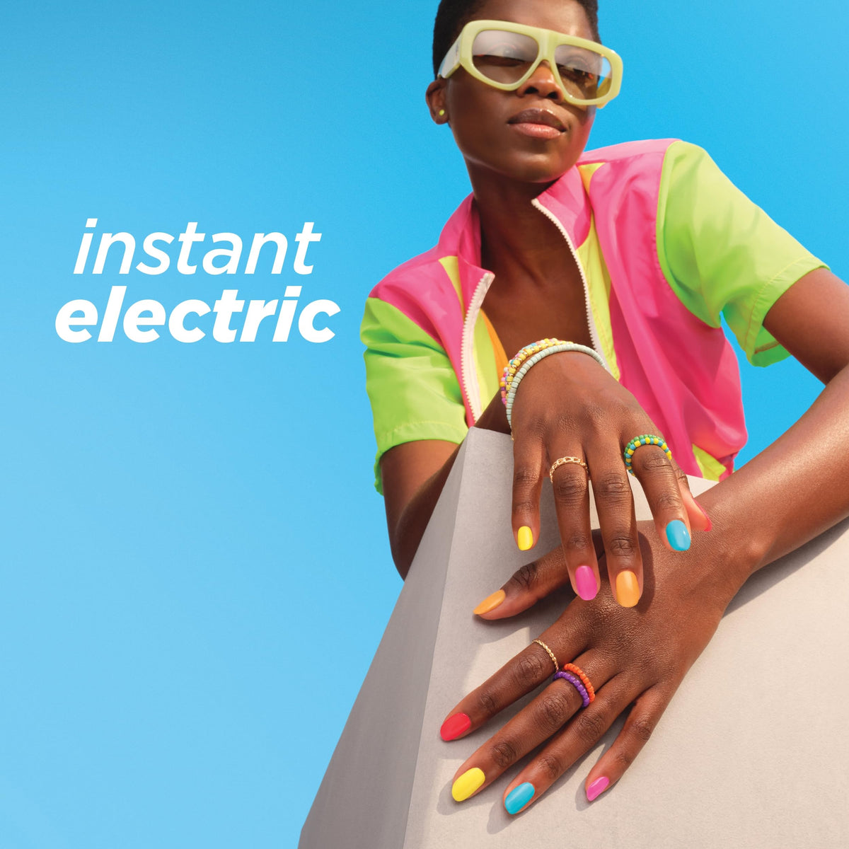 Sally Hansen Insta-Dri Nail Polish Electric Splash 490 packaging