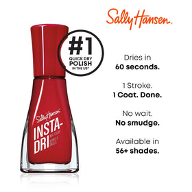 Sally Hansen Insta Dri Nail Polish PEEPS Blue on a table