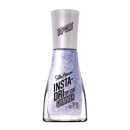 Sally Hansen Insta-Dri Nail Polish Top Coat in Glimmer shimmery purple