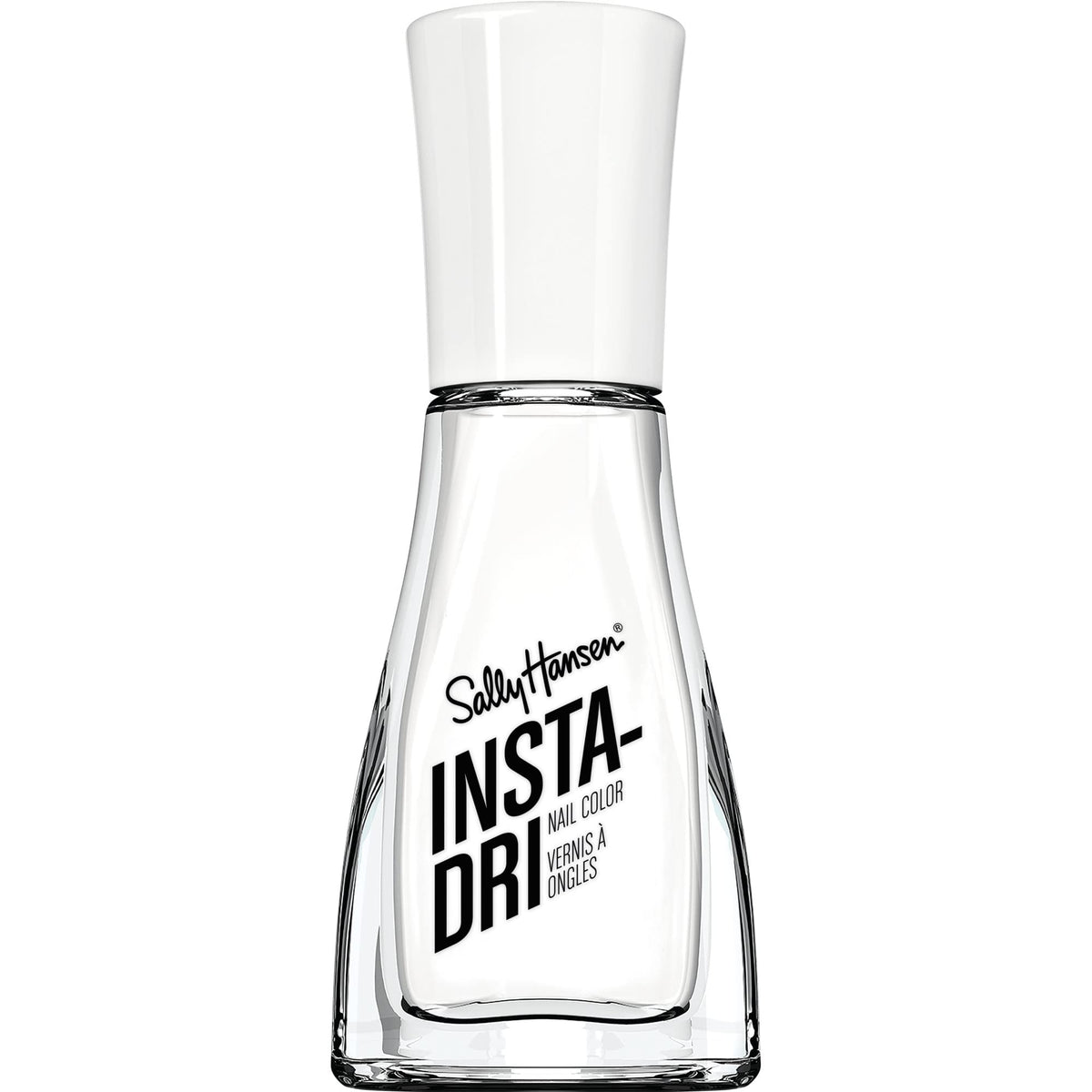 Sally Hansen Insta-Dri White On Time nail polish bottle front view
