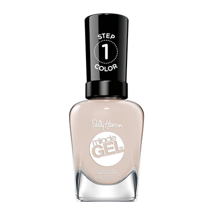 Sally Hansen Miracle Gel 192 Stay Toasty nude beige nail polish front view