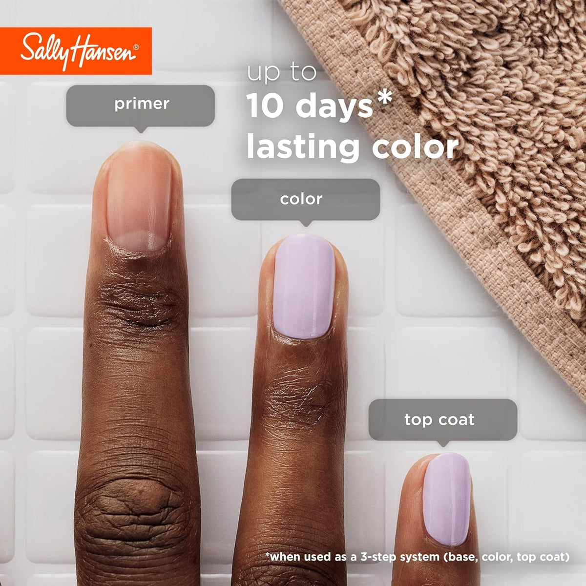 Sally Hansen Miracle Gel Color Grip Primer application on nails