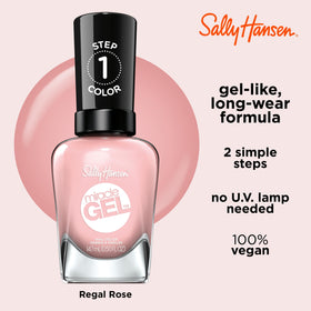 Sally Hansen Miracle Gel Nail Polish 238 Regal Rosé application on nails