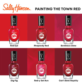 Sally Hansen Miracle Gel Nail Polish 439 Red Eye top view