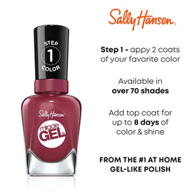 Sally Hansen Miracle Gel Nail Polish 439 Red Eye with brush