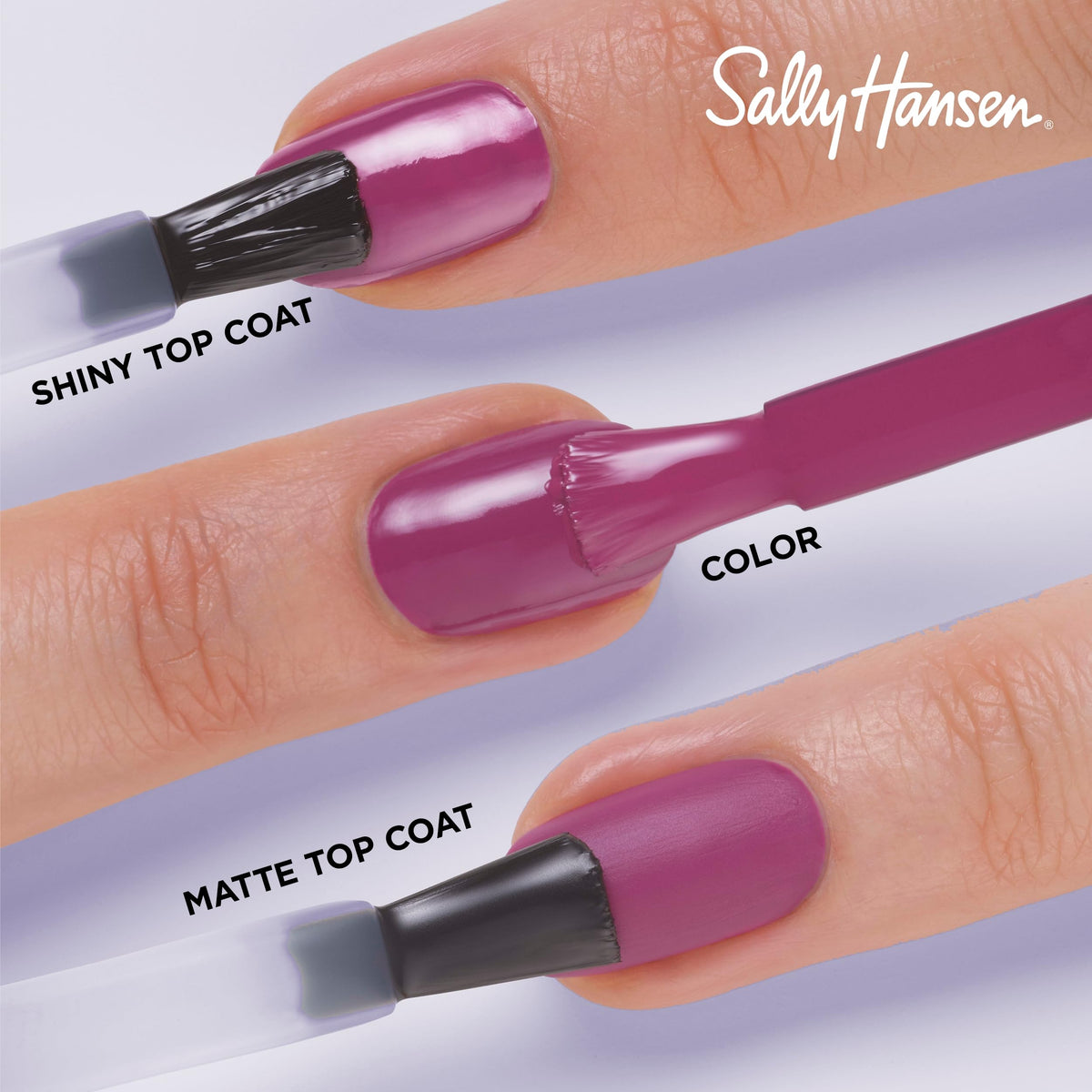 Sally Hansen Miracle Gel Nail Polish 607 Knowledge is Flower swatch on nails