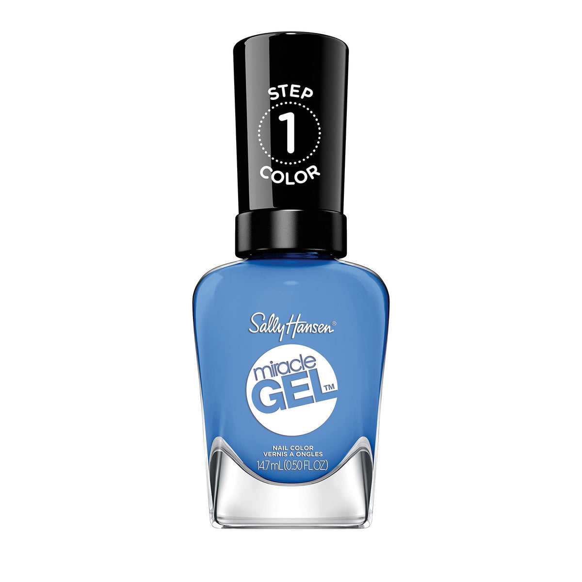 Sally Hansen Miracle Gel Nail Polish 642 Oaseas Blue front view