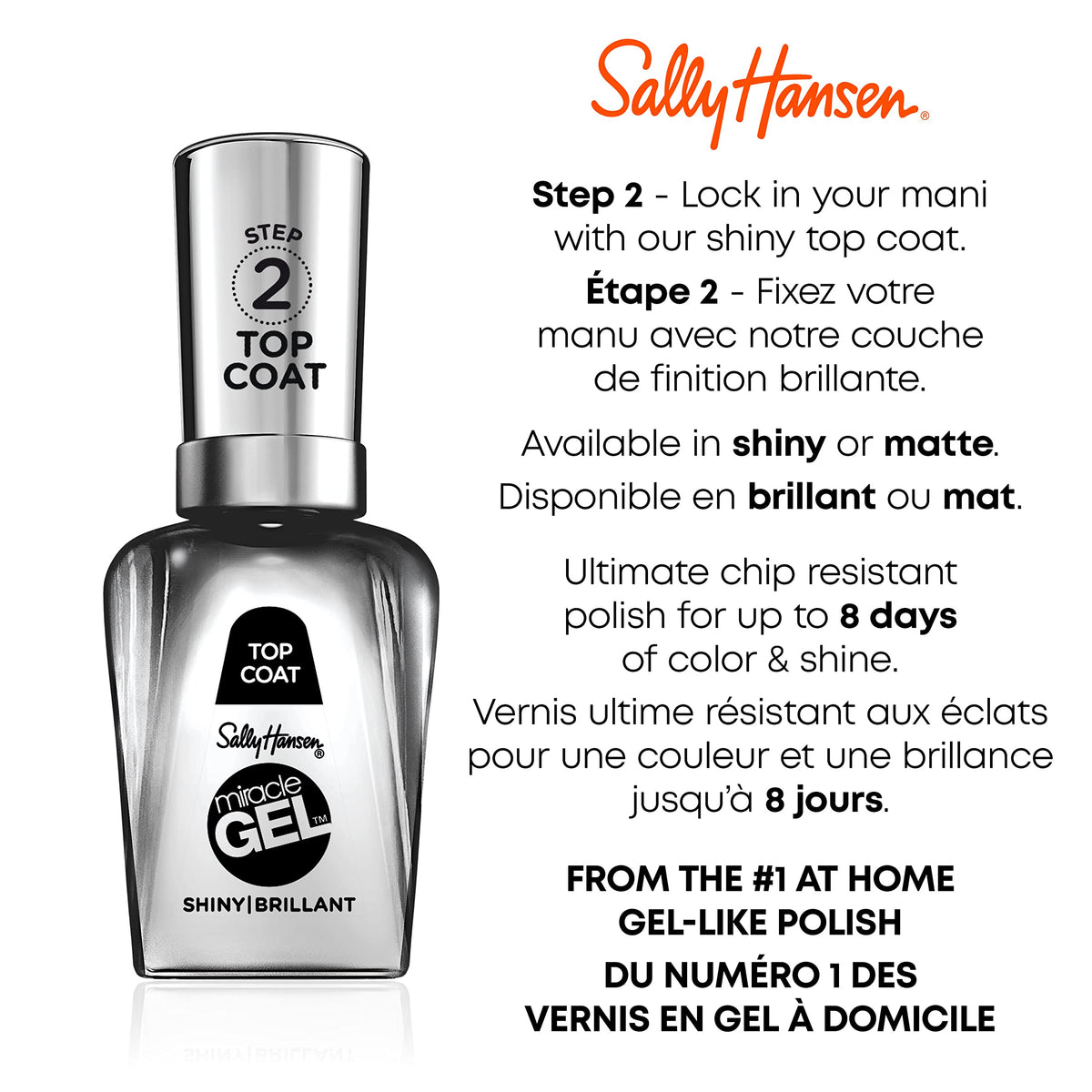 Sally Hansen Miracle Gel Nail Polish 642 Oaseas Blue in packaging