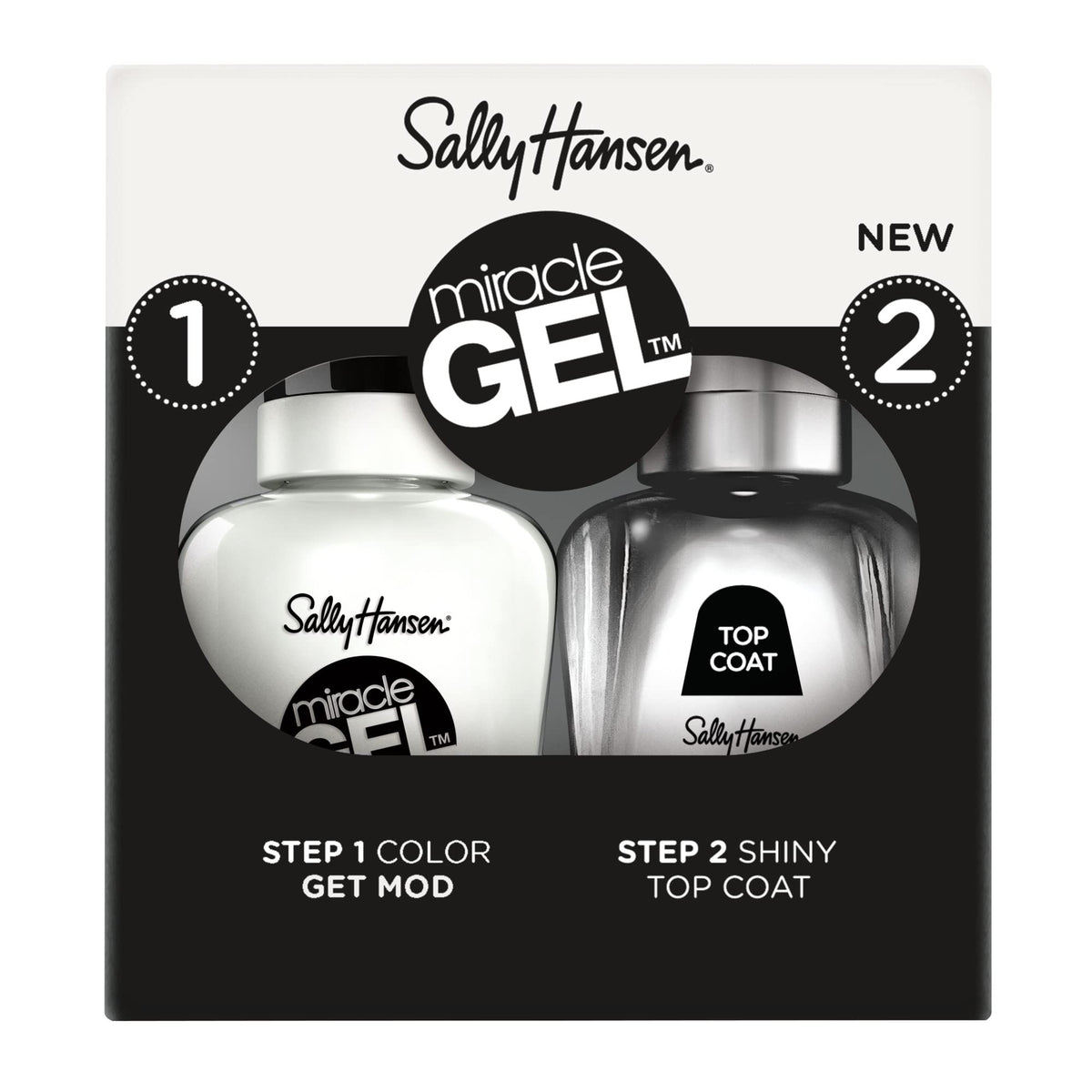 Sally Hansen Miracle Gel™ Nail Polish Duo front view with vibrant colour