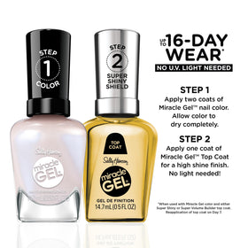 Sally Hansen Miracle Gel Nail Polish in iconic shades display