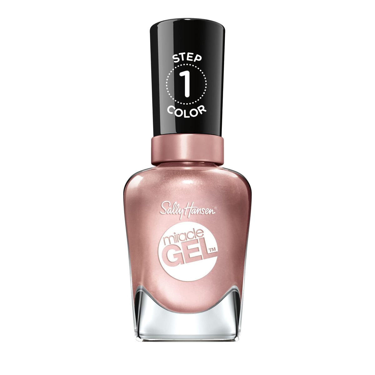 Sally Hansen Miracle Gel Nail Polish in Rose Gold, front view