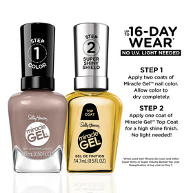 Sally Hansen Miracle Gel Nail Polish Steel the Scene bottle with brush