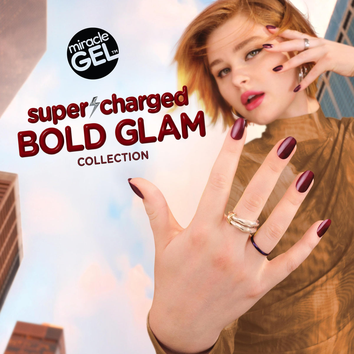 Sally Hansen Miracle Gel Nail Polish Steel the Scene in a beauty setup
