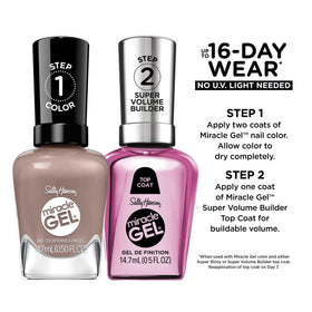 Sally Hansen Miracle Gel Nail Polish Steel the Scene swatch on nails