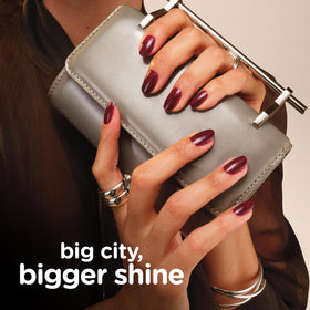 Sally Hansen Miracle Gel Nail Polish Steel the Scene with top coat