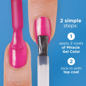 Sally Hansen Miracle Gel Nail Polish top coat application