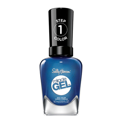 Sally Hansen Miracle Gel Ocean Blue Nail Polish, front view