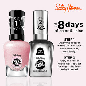 Sally Hansen Miracle Gel Pearls Nail Polish 906 Pink Sand bottle with cap