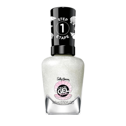 Sally Hansen Miracle Gel Pearls Nail Polish in Sheer Milky White front view
