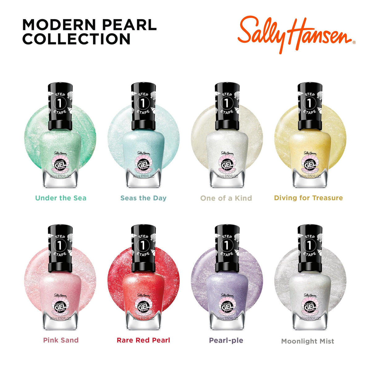 Sally Hansen Miracle Gel Pearls Nail Polish packaging details