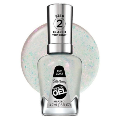 Sally Hansen Miracle Gel Top Coat 108 Glazed front view with glossy finish