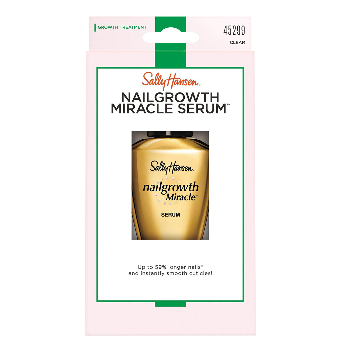Sally Hansen Nailgrowth Miracle® Serum back label showing ingredients