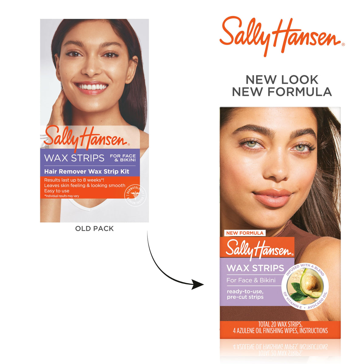 Sally Hansen Wax Strips with Azulene Oil Finishing Wipes