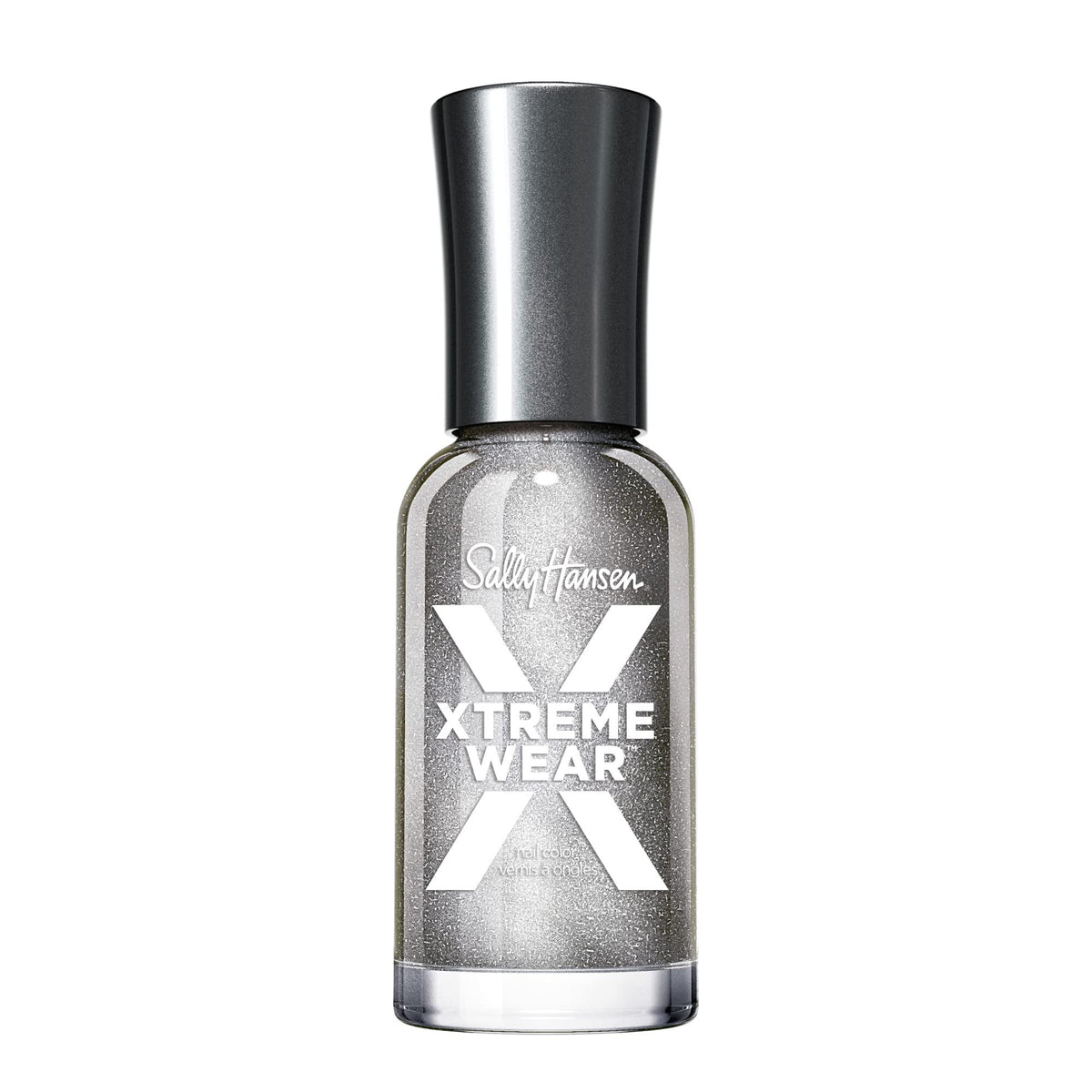 Sally Hansen Xtreme Wear Nail Polish Silver Storm front view