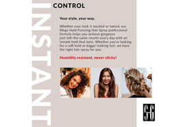 Salon Grafix Hairspray Freezing Mega Hold 10oz cap view