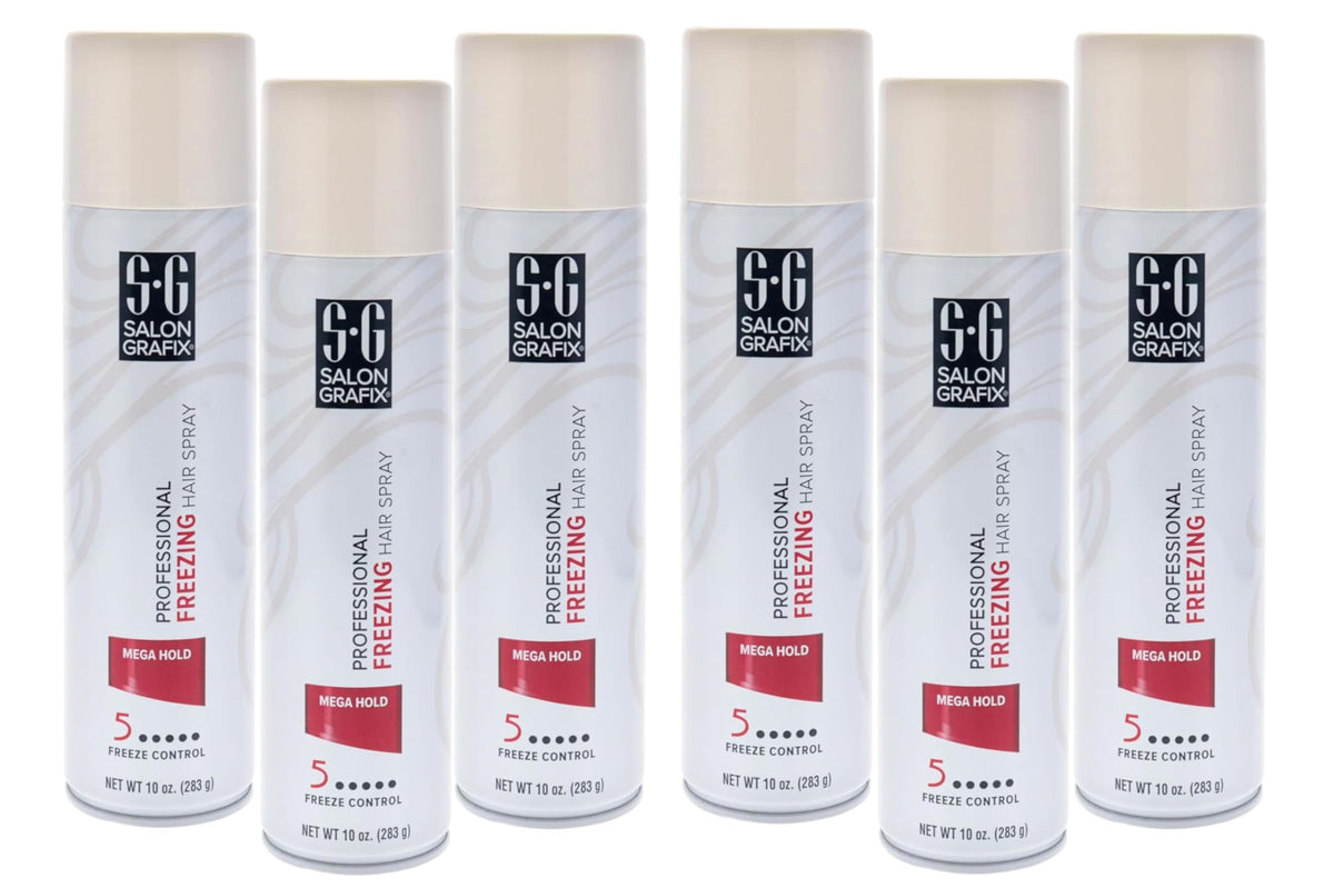 Salon Grafix Hairspray Freezing Mega Hold 10oz front view