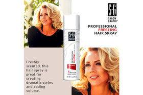 Salon Grafix Hairspray Freezing Mega Hold 10oz packaging