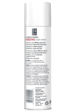 Salon Grafix Hairspray Freezing Mega Hold 10oz side view