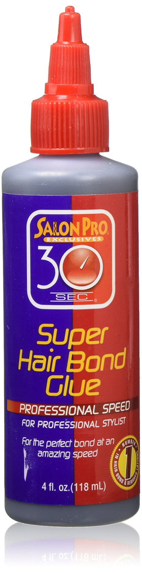 Salon Pro 30 Second Bonding Glue 4 Ounce front view