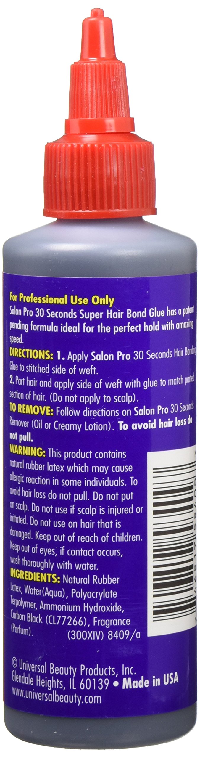 Salon Pro Bonding Glue packaging with usage instructions