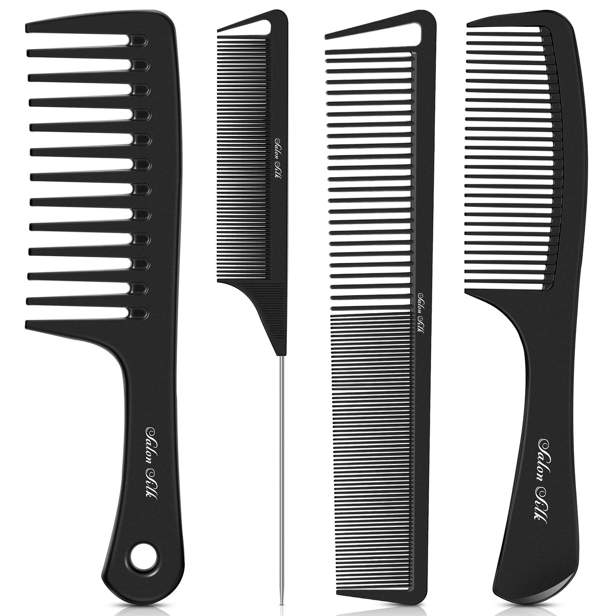SALON SILK Professional Hair Comb Set front view