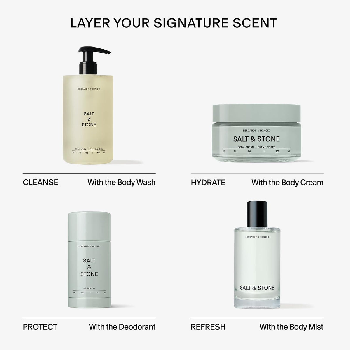 Salt & Stone Body Cream on a wooden surface