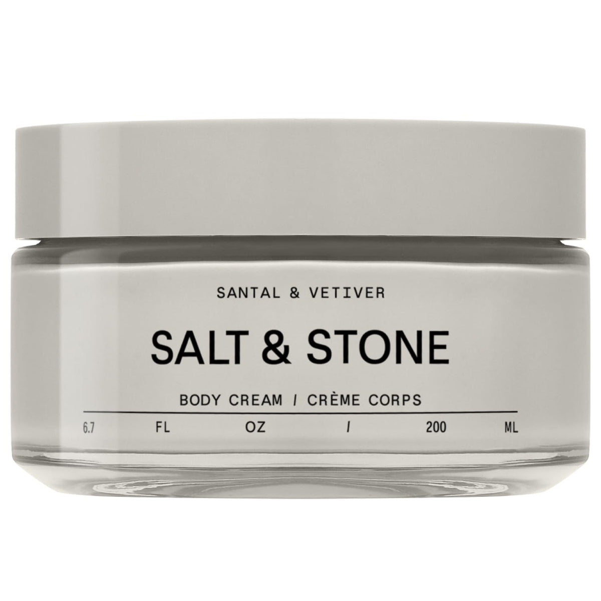 Salt & Stone Body Cream Santal & Vetiver 6.7 fl oz front view