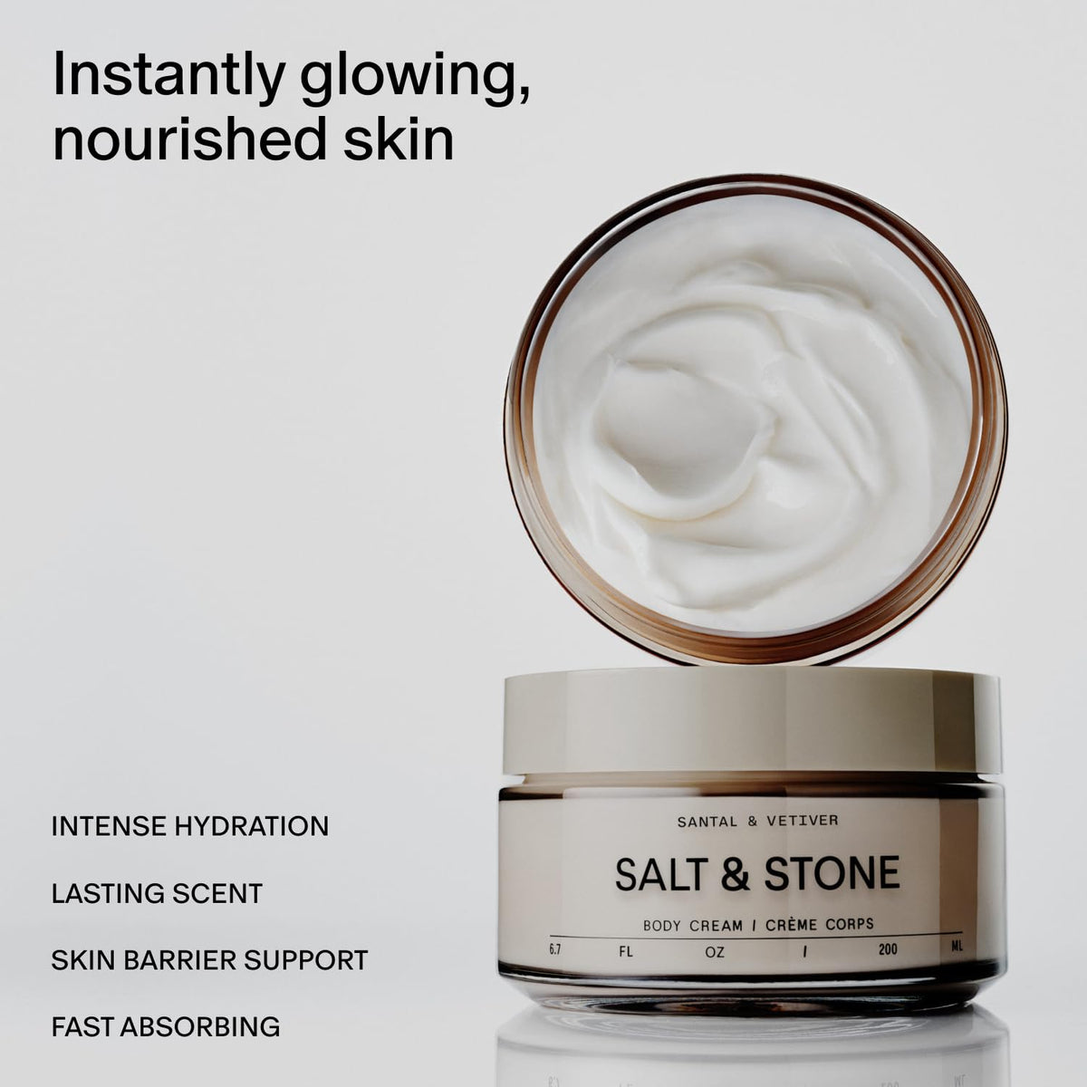 Salt & Stone Body Cream Santal & Vetiver packaging