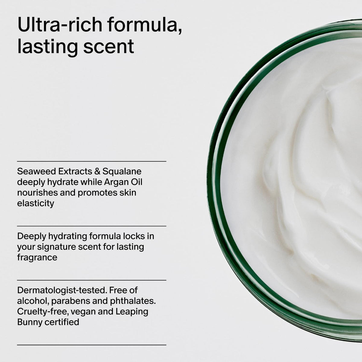 Salt & Stone Body Cream with natural ingredients display
