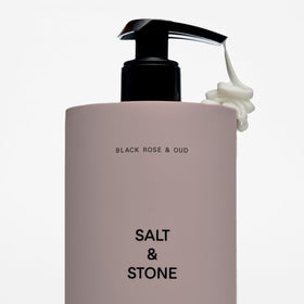 Salt & Stone Body Lotion Black Rose & Oud lifestyle scene