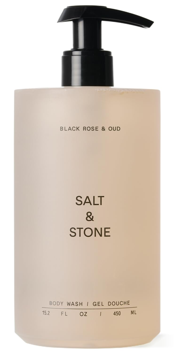 Salt & Stone Body Wash Black Rose & Oud 15.2 fl oz front view
