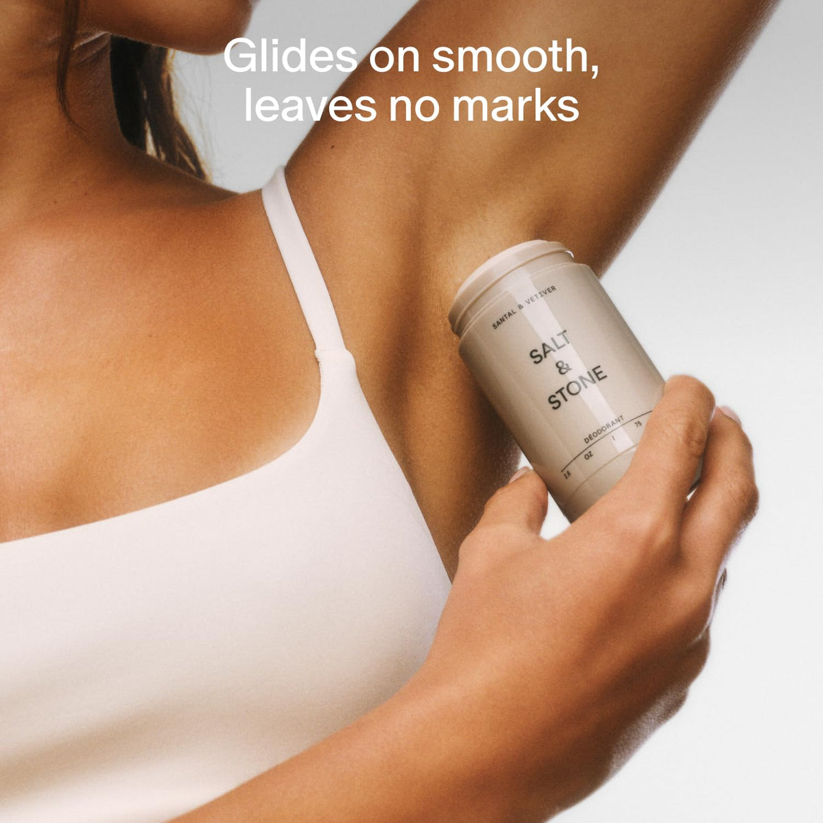 Salt & Stone deodorant stick in crisp, green Neroli & Basil scent