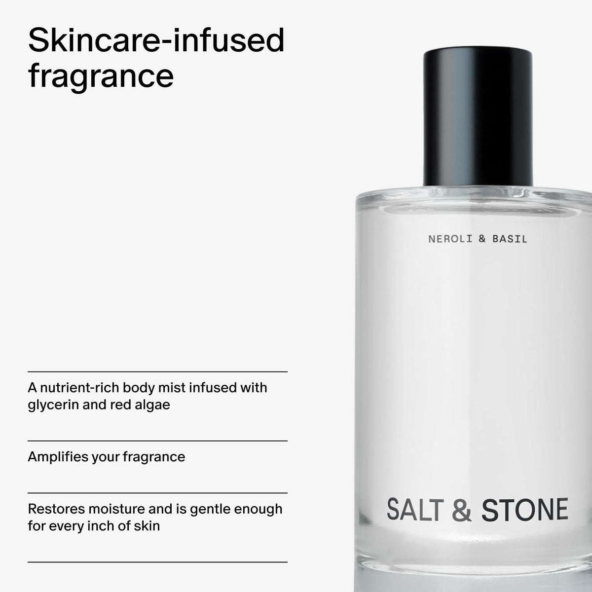 Salt & Stone Hair & Body Mist Neroli & Basil misting action