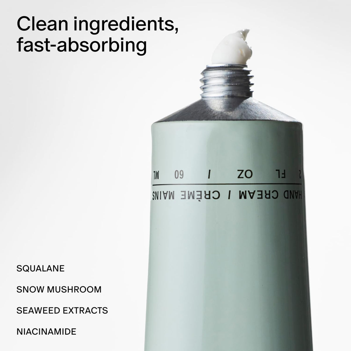 Salt & Stone Hand Cream 2 fl oz back view with ingredient list