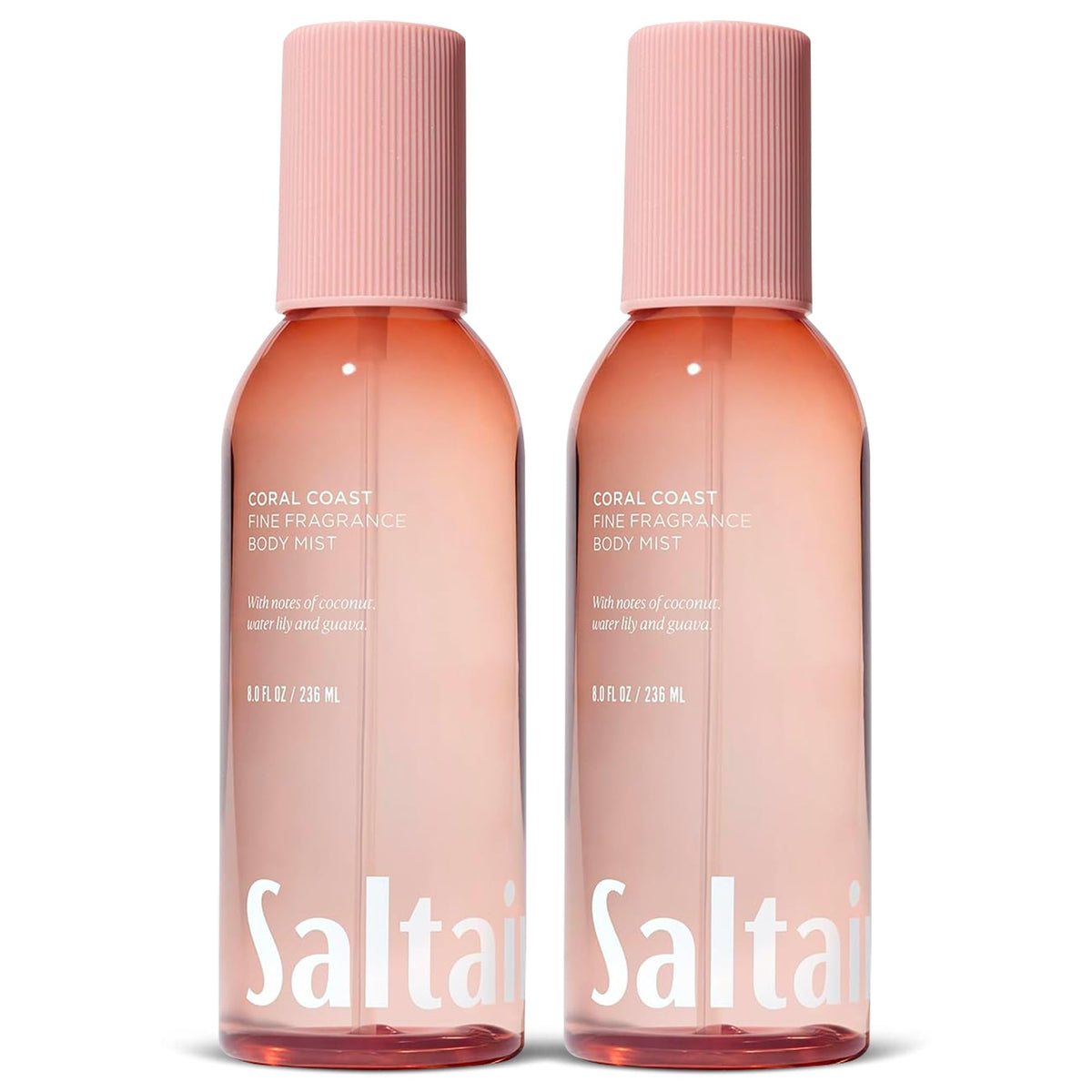 Saltair Body Mist Coral Coast 2 Pack front view with bottles