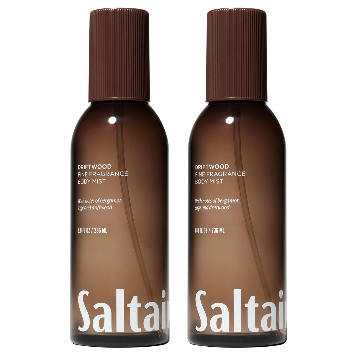 Saltair Body Mist Driftwood front view with packaging