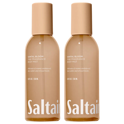Saltair Body Mist Santal Bloom 2 Pack front view with packaging